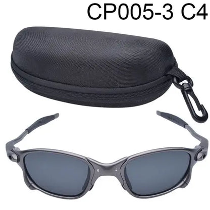 MTB Man Polarized Sunglasses Cycling Glasses UV400 Fishing Sunglasses Metal Bicycle Goggles Cycling Eyewear Riding Glasses D4-3