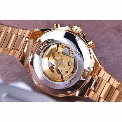 Automatinė mechaninė žemėlapis vyrui iš nerūdijančio plieno