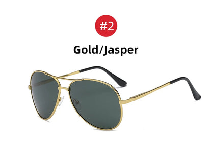 VIVIBEE Classic Men Aviation Polarized Metal Frame Sunglasses Black Women Pilot Style UV400 Sun Glasses 2026 Shades
