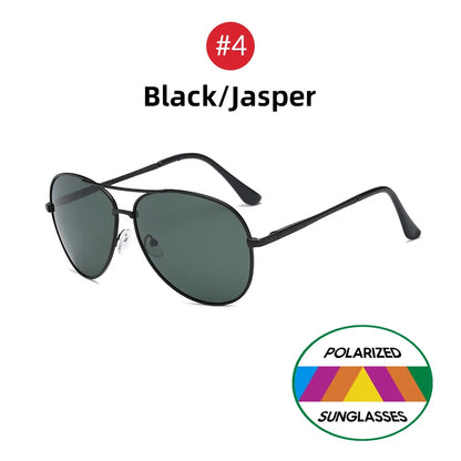 VIVIBEE Classic Men Aviation Polarized Metal Frame Sunglasses Black Women Pilot Style UV400 Sun Glasses 2026 Shades