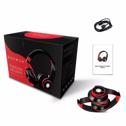 Casque audio sans fil Bluetooth pliable et coloré avec microphone et lecteur de carte TF pour enfants, femmes et hommes