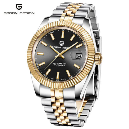 PAGANI DESIGN 8215 Movement Men Mechanical Wristwatches Sapphire Glass Luxury Watch for Men Steel 100M Waterproof Clock PD1645
