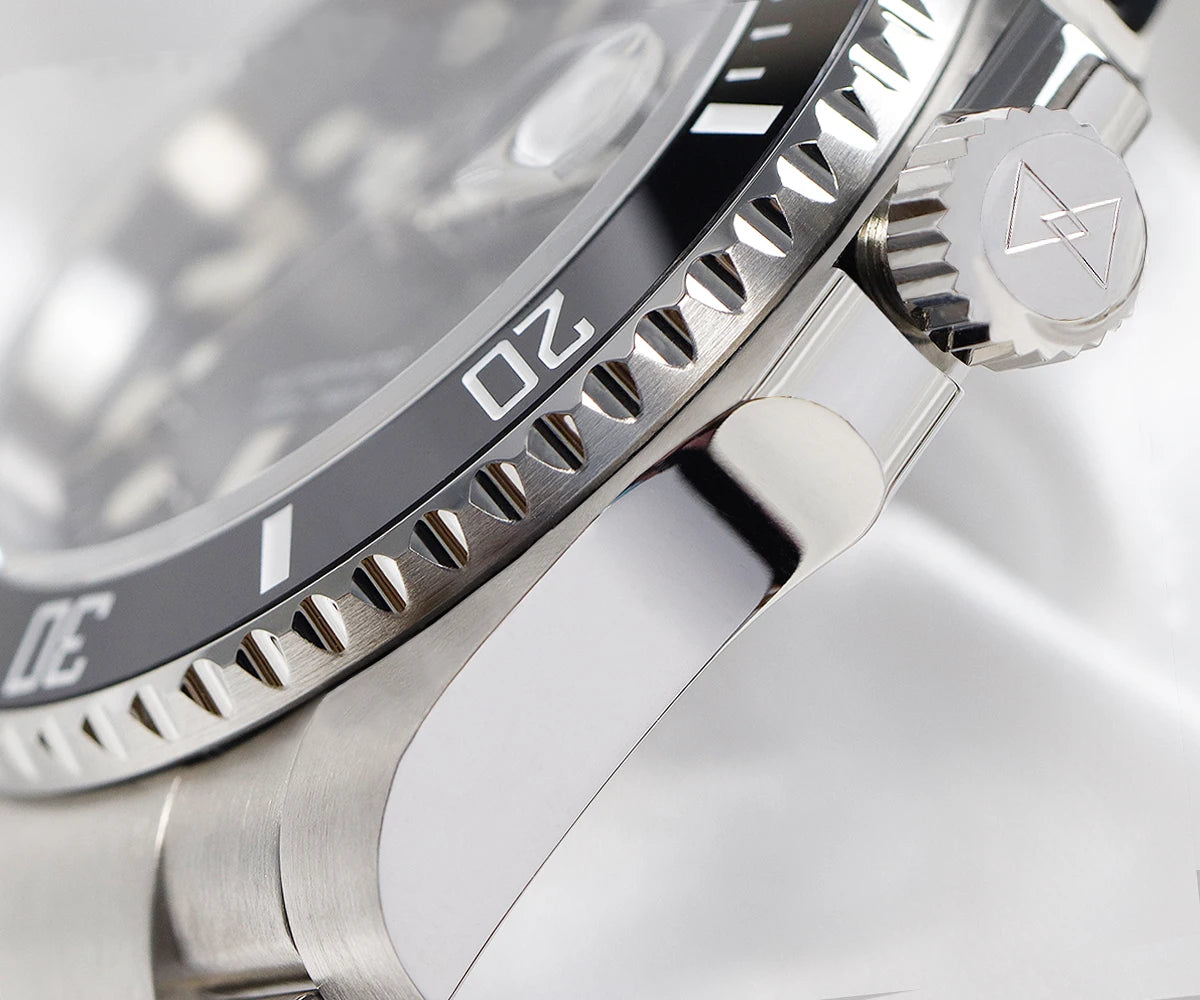 Cronos New 40mm Diver Men's Watches Luxury Miyota9015 Automatic Mechanical Watch Sapphire Crystal Waterproof 200m Adjustable Clasp L6045
