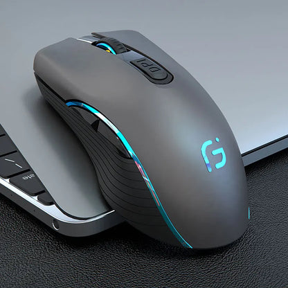 Wireless Mouse Rechargeable Bluetooth Silent Ergonomic Computer 2400 DPI For iPad Mac Tablet Macbook Air Laptop PC Gaming Office