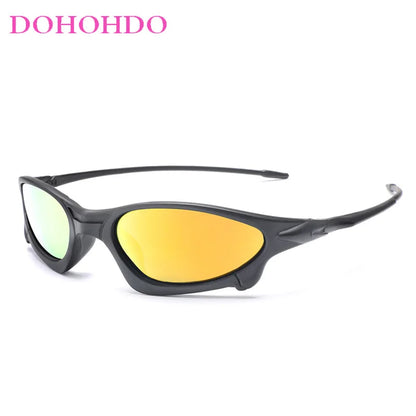 DOHOHDO Brand Design Polarized Sunglasses Men's Driving Sun Glasses Small Size Unique Frame Outdoor Sports Goggles Eyewear UV400