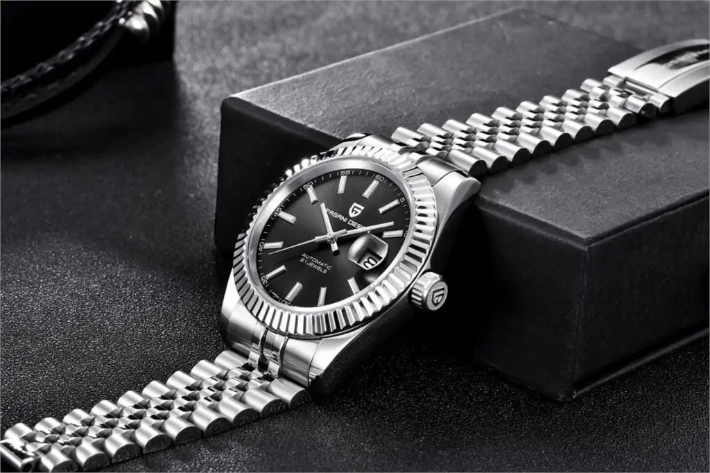 PAGANI DESIGN 8215 Movement Men Mechanical Wristwatches Sapphire Glass Luxury Watch for Men Steel 100M Waterproof Clock PD1645