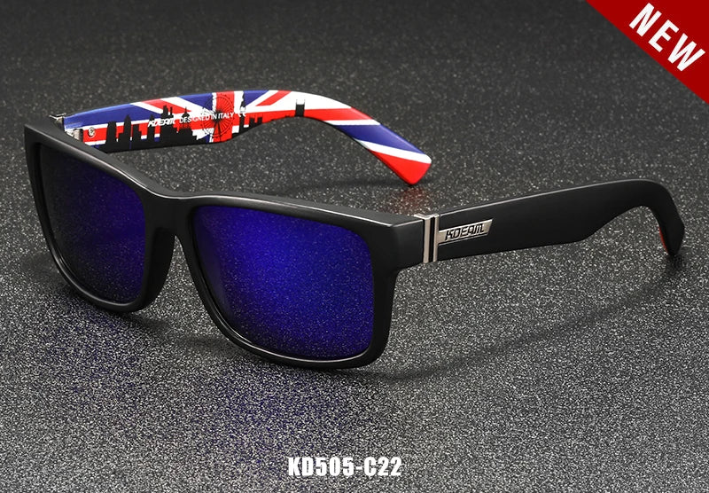 KDEAM Revamp Of Sport Men Sunglasses Polarized Shockingly Colors Sun Glasses Outdoor Driving Photochromic Sunglass With Box