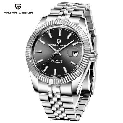 PAGANI DESIGN 8215 Movement Men Mechanical Wristwatches Sapphire Glass Luxury Watch for Men Steel 100M Waterproof Clock PD1645