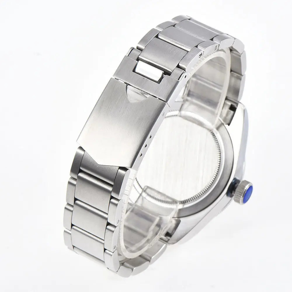 41MM Custom Name NH35A / Miyota 8215 Personalized Men's Automatic Watch Black Dial · Sapphire Crystal · 20ATM · Name & Logo E