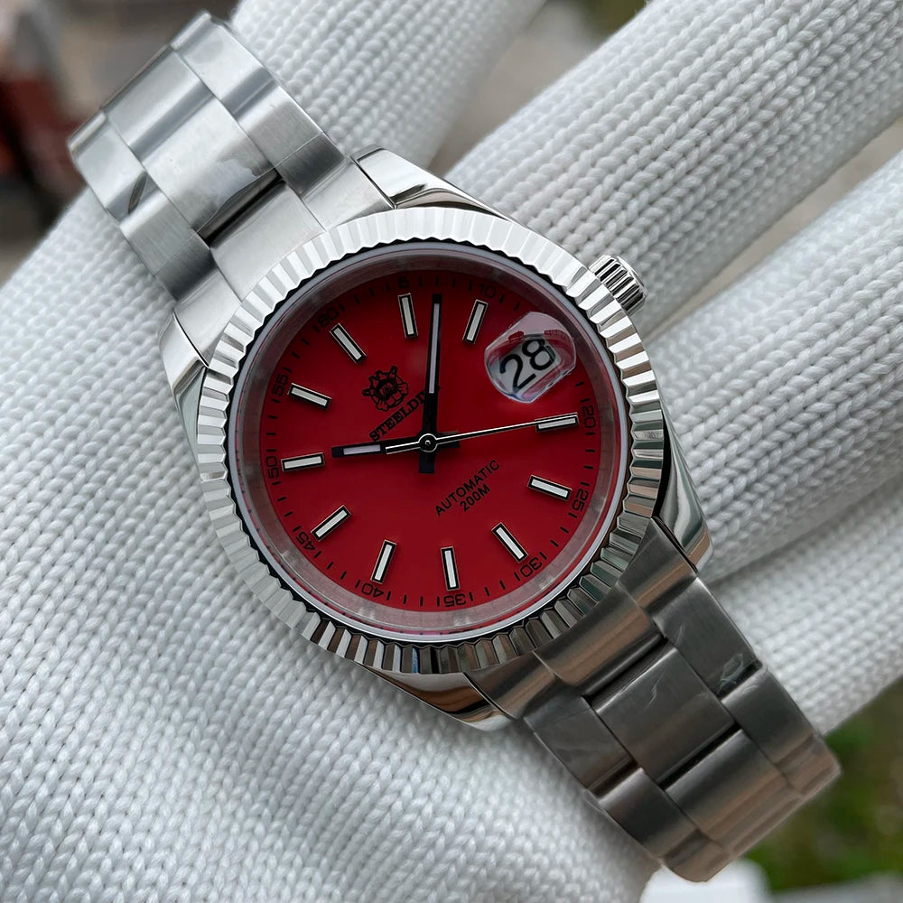 Steeldive SD1933 New Arrival 39MM Stainless Steel Case Sapphire Glass NH35 Automatic Dive Watch with Date