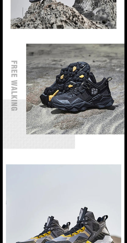 Rax Men  Waterproof Hiking Shoes Breathable Hiking Boots Outdoor Trekking Boots Sports Sneakers Tactical Shoes