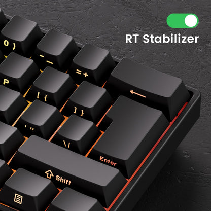 MONSGEEK FUN60 PRO&MAX HE Mechanische Tastatur mit Magnetschaltern, 60% kabellose Gaming-Tastatur, Rapid Trigger, 8K ARGB, Custom-Tastatur
