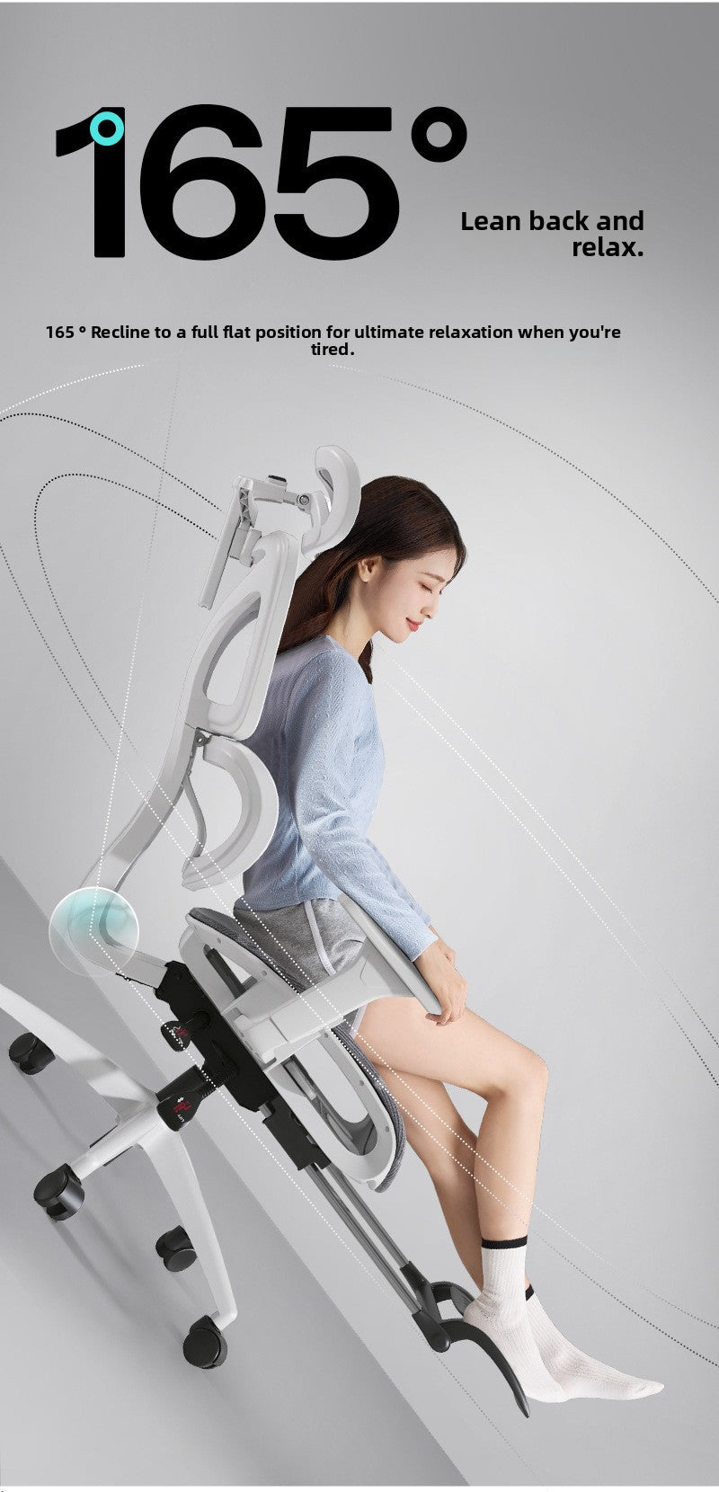 UVR Home Computer Chair Comfortable To Lie Down E-sports Chair Ergonomic Chair To Sit For Long Periods Of Time Office Chair