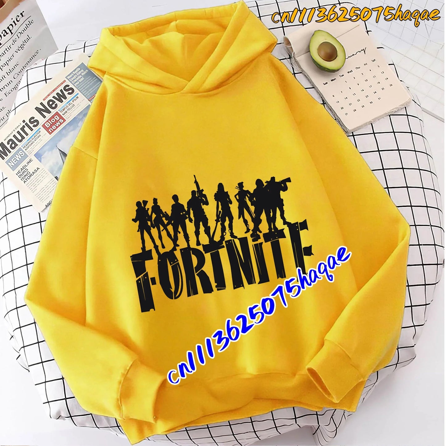 Fortnite Game Printed Children's Hoodies Cartoon Comfortable Suit Loose Long Sleeve Tops Autumn Winter Clothes
