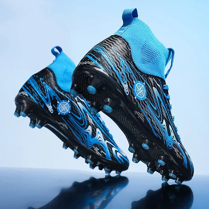 Crampons de Football pour hommes, chaussures d'entraînement sur gazon en salle, antidérapantes, TF/AG, bottes de terrain de Football confortables pour enfants