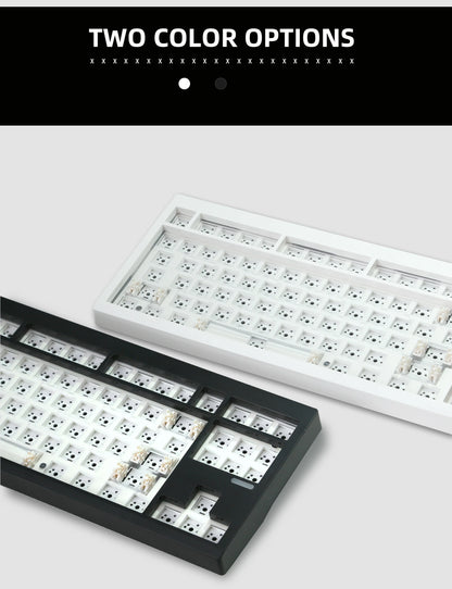 ZUOYA GMK87-L Mechanical Keyboard KIT 3-Mode Wireless Bluetooth Hot Swappable Gasket Customization Keyboard Gaming Keyboard KIT