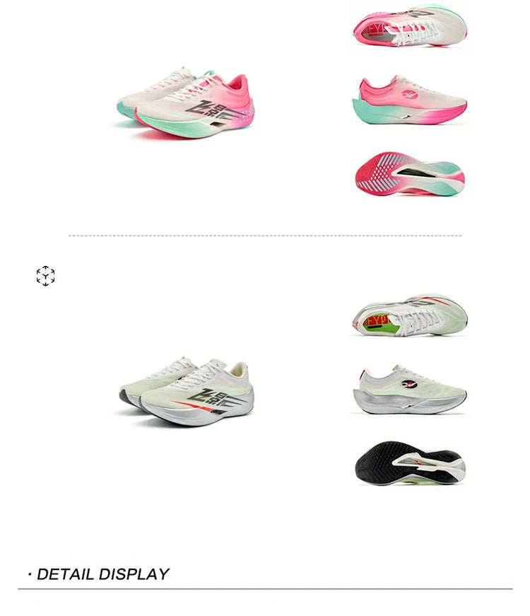 QIAODAN Feiying PB6.0 Men Running Shoes Professional Marathon Full Palm Suspended Carbon Board Racing Race Sneakers QDB023261299