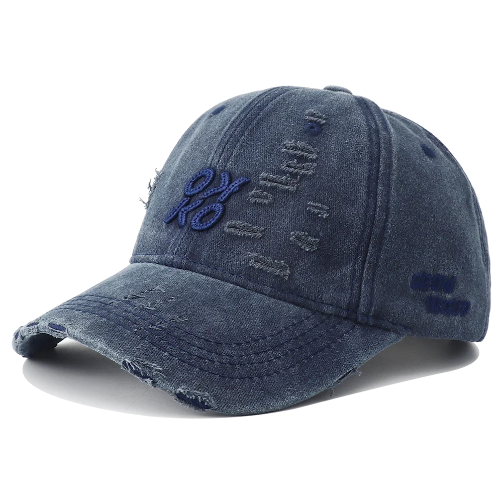 2026 New Retro Washed Cotton Baseball Cap Unisex Letter Embroidery Caps Adjustable Casual Outdoor Streetwear Sports Dad Hats