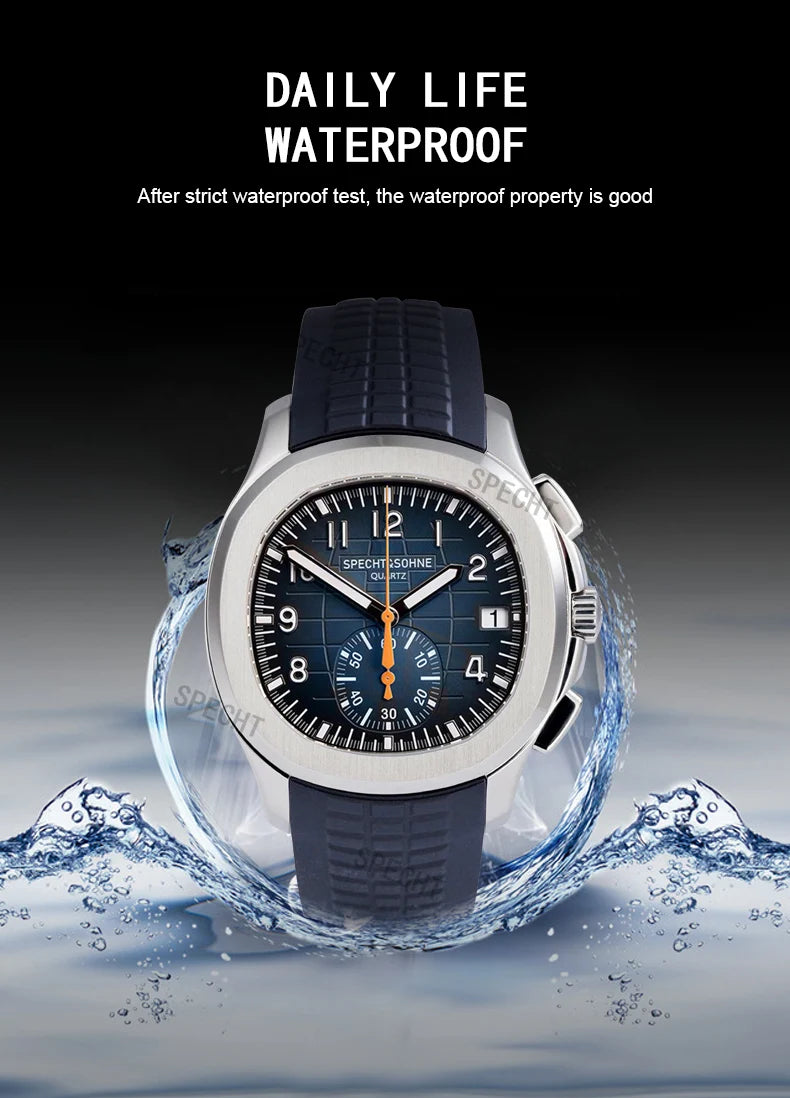2026 High Quality Men's Watches Luxury Brand Japan VD53 Chronograph Sports Classic 5167 Quartz Watch Stainless Steel Waterproof