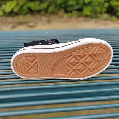 Chaussures en toile pour enfants Rumi Mira Zoey, chaussures pour filles, chaussures de sport, baskets à motifs, chaussures pour enfants, chaussures de tennis à tige haute, chaussures de ville.
