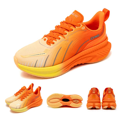 Zapatillas de running ONEMIX White Road para hombre con amortiguación de aire, deportivas de exterior, zapatillas de entrenamiento masculinas de verano para jogging, calzado para mujer
