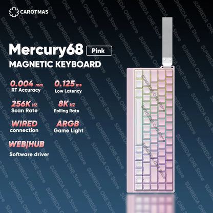 IROK Carotmas Mercury68 Max mars68 pro Mercury 68 Gaming Magnetic Mechanical Keyboard Rapid Trigge 0.001 8K Wired Gamer Keyboard