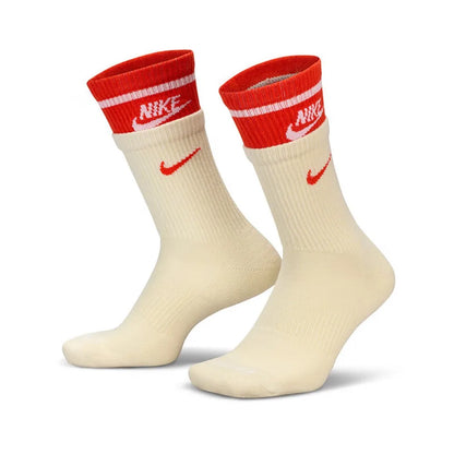 Nike Socks: 3-Pack of Men's and Women's Sports Socks / Basketball Socks / Durable, Moisture-Wicking Cotton Socks SX5545-100