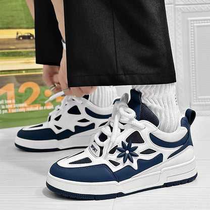 Zapatillas de moda para hombre, estilo urbano y skate, de marca de lujo, para entrenamiento, con malla transpirable, calzado casual masculino