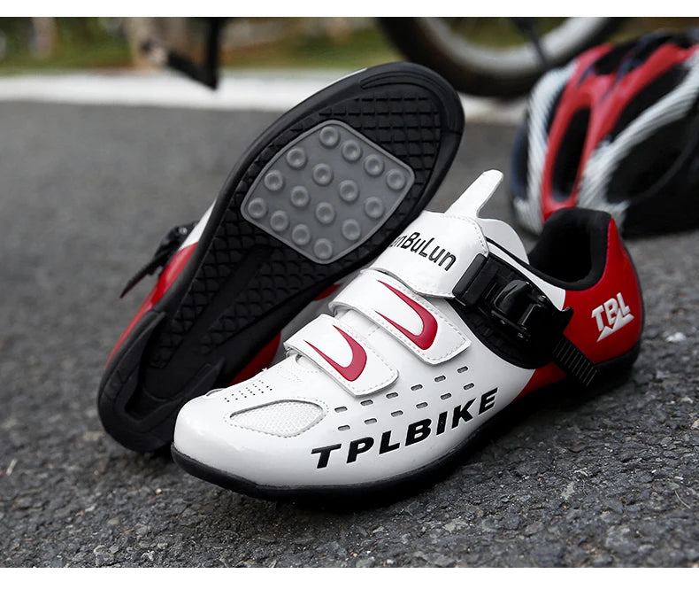 New Men's and Women's Bicycle Shoes,Outdoor Cycling Shoes,Three Functional Soles,Professional Training Shoes