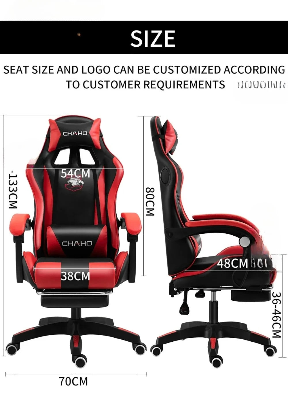 Light Speakers And Massage 'Wholesale In Stock Hot Sale Gaming Chair with RGB