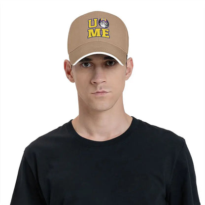 Yellow Wrestling Cena John White Custom Baseball Caps For Mens Unisex Male Beach Sunscreen Hat Snapback Cap