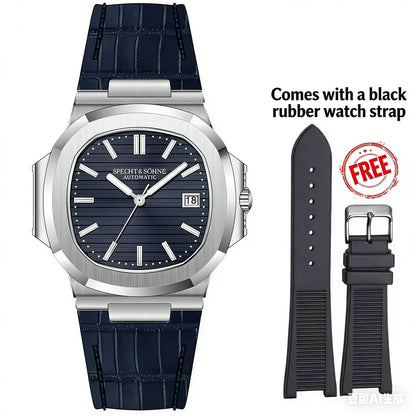 2026 New Specht & Söhne 40MM Rose Gold Men's Watch Japan Miyota 8215 Automatic Mechanical Steel Sapphire Crystal 50M Waterproof