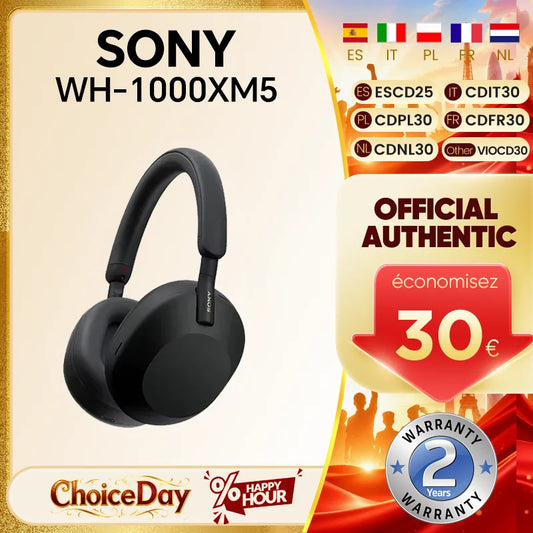 Original Sony WH-1000XM5 Wireless Active Noise Cancelling Headphone 30mm Specially Designed Driver Unit