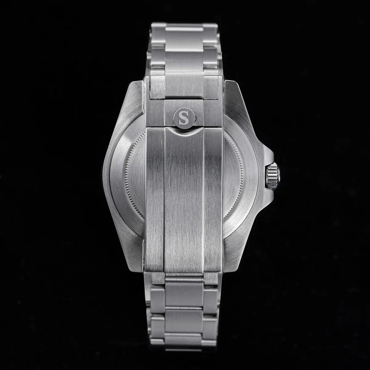 SEESTERN GMT Retro Watch for Men NH34 Automatic Movement Mechanical Wristwatches Sapphire Crystal Fine-tuning Pull Button S436