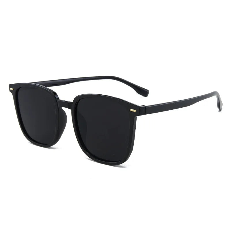2025 New Brown Lens Sunglasses Retro Square Frame Sunglasses Women Fashion Men Eyewear Trendy