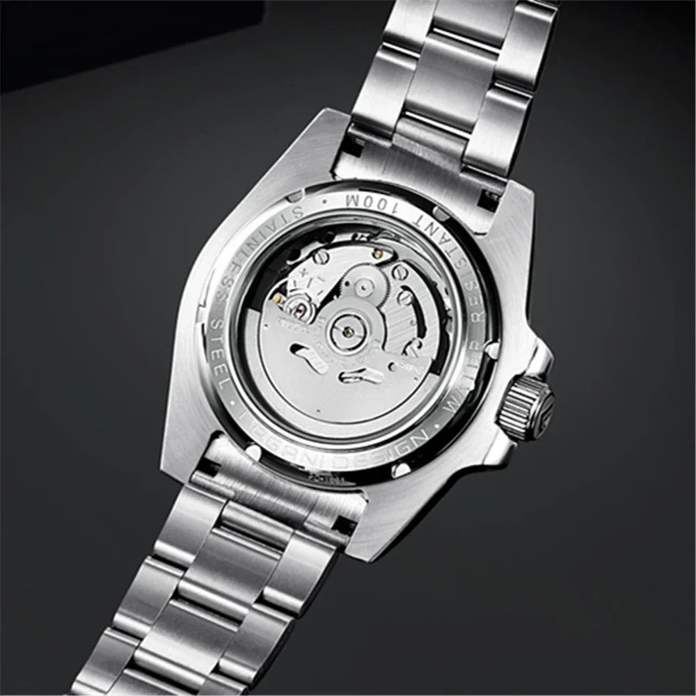 PAGANI DESIGN Men Automatic Mechanical Watch PD1661 8215 Dive Stainless Steel Waterproof Clock Sapphire Reloj Hombre
