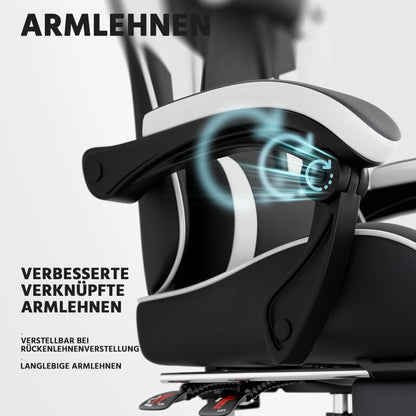 Gaming chairs, office chairs, desk chairs, and swivel chairs. Made with breathable fabric, equipped with 360° swivel casters and seats for easy movement, and featuring soft and comfortable cushions.