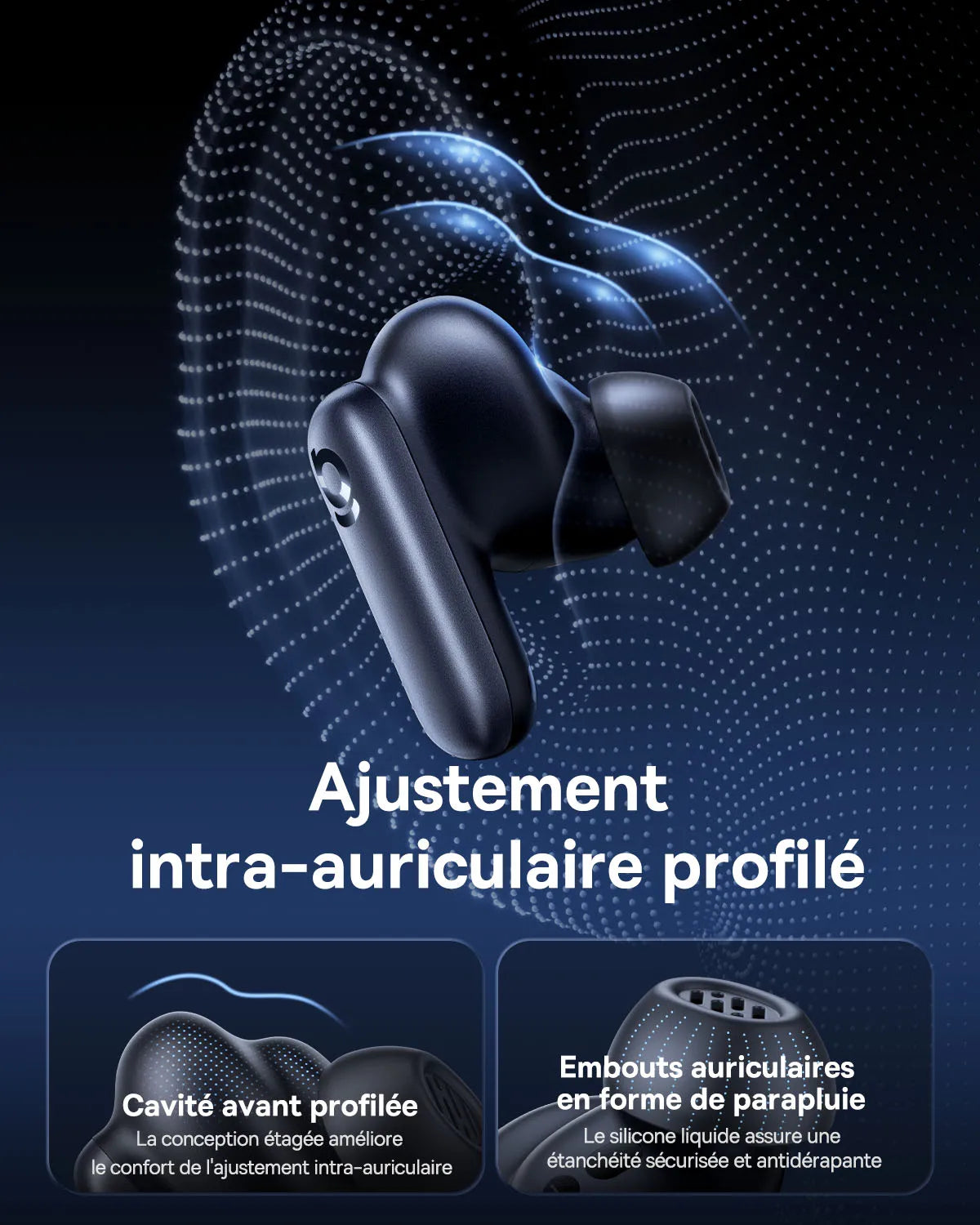 Baseus Inspire XP1 -50dB Adaptive ANC Wireless Earbuds Bluetooth 6.1 Dolby Audio 6 Mic ENC Wireless Earphones bud Sound by Bose