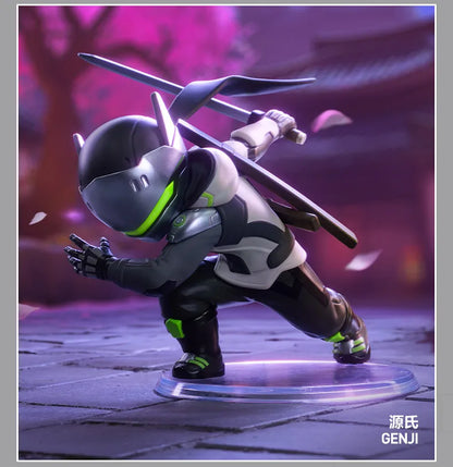 POP MART Overwatch Play of The Game Series originali akloji dėžutė, staigmenos paslaptinga dėžutė, mielos anime veiksmo figūrėlės, dekoracijos ir figūrėlės
