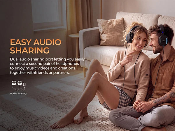 Casque studio NUBWO HD01, casque filaire haute résolution, casque circum-auriculaire léger, casque fermé pour DJ, pour piano, guitare, ampli, enregistrement