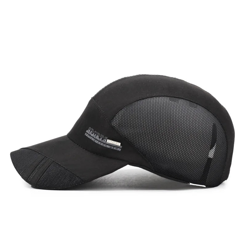 Unisex-Outdoor-Sport-Mesh-Kappe mit Schnell-Trocken-Funktion – Baseballkappe zum Sonnenschutz im Sommer