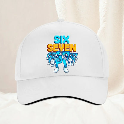 Meme 67 Six Seven 6 7 Talianska bejzbalová čiapka Brainrot pre mužov, trucker čiapka, jarná, ležérna, outdoorová, do posilňovne, slnečná clona, snapback čiapka
