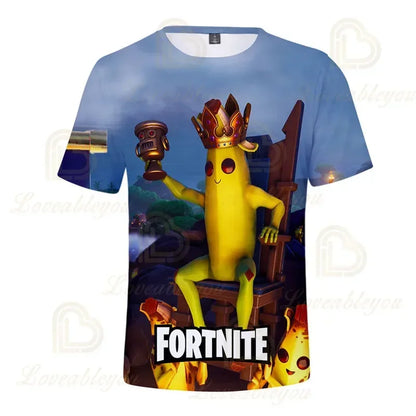 T-shirt 3D Red Jade Fortnite Anime Battle Royale per uomo, donna e bambini - T-shirt Pelly, regalo di compleanno per ragazze e ragazzi