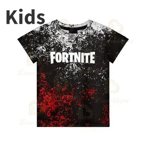 T-shirt 3D Red Jade Fortnite Anime Battle Royale per uomo, donna e bambini - T-shirt Pelly, regalo di compleanno per ragazze e ragazzi