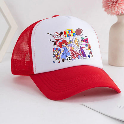 Cappellino da baseball Cartoon "The Amazing Digital Circus" per adulti, con stampa anime, per studenti, estivo, sportivo, regolabile, carino, da regalo