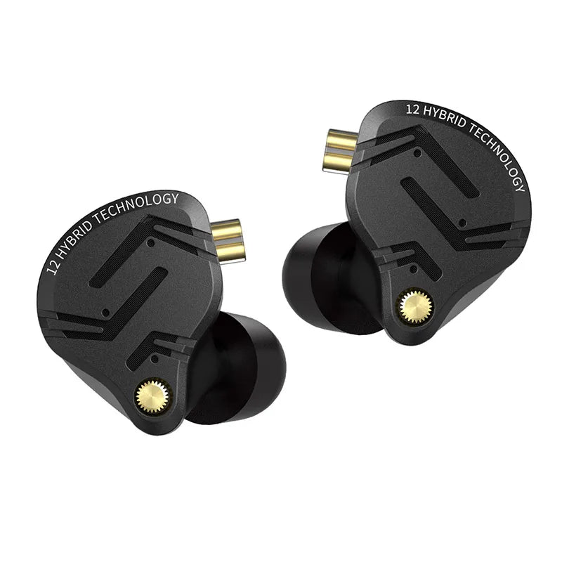 KZ-Écouteurs intra-auriculaires en métal ZS12 PRO X, 1esse + 5BA, HIFI hybride, basse, moniteur, casque, musique, sport, suppression du bruit, casque, nouveauté