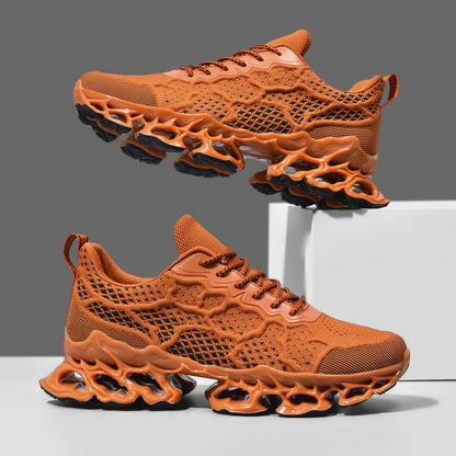 chaussure homme Baskets blanches de luxe pour hommes, chaussures de course décontractées, mocassins à la mode