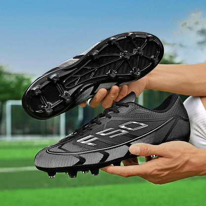 Nouvelles chaussures de football pour hommes, chaussures de futsal à cheville haute, respirantes, antidérapantes, de haute qualité, ultralégères, chaussures de sport, chaussures de match en plein air