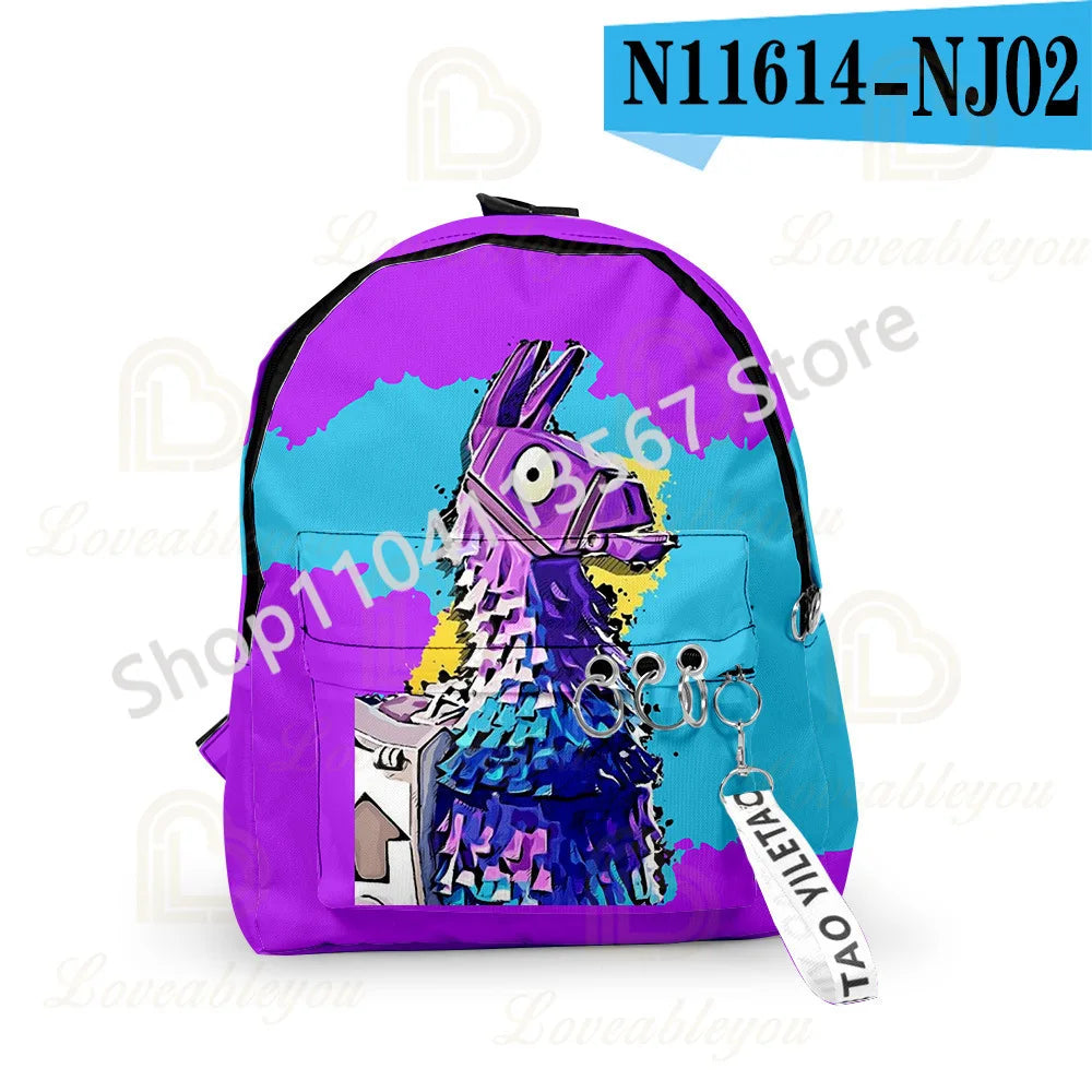 3Pcs/Sets Fortnite School Bags for Boys Girls Cartoon Battle Royale Game Book Bags Sets Games Backpacks School Gifts