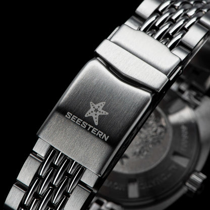 SEESTERN Men Diving Watch Automatic Luminous Date Waterproof Turn Bracelet Wristwatches Retro SUB300T Mechanical Sapphire Glass